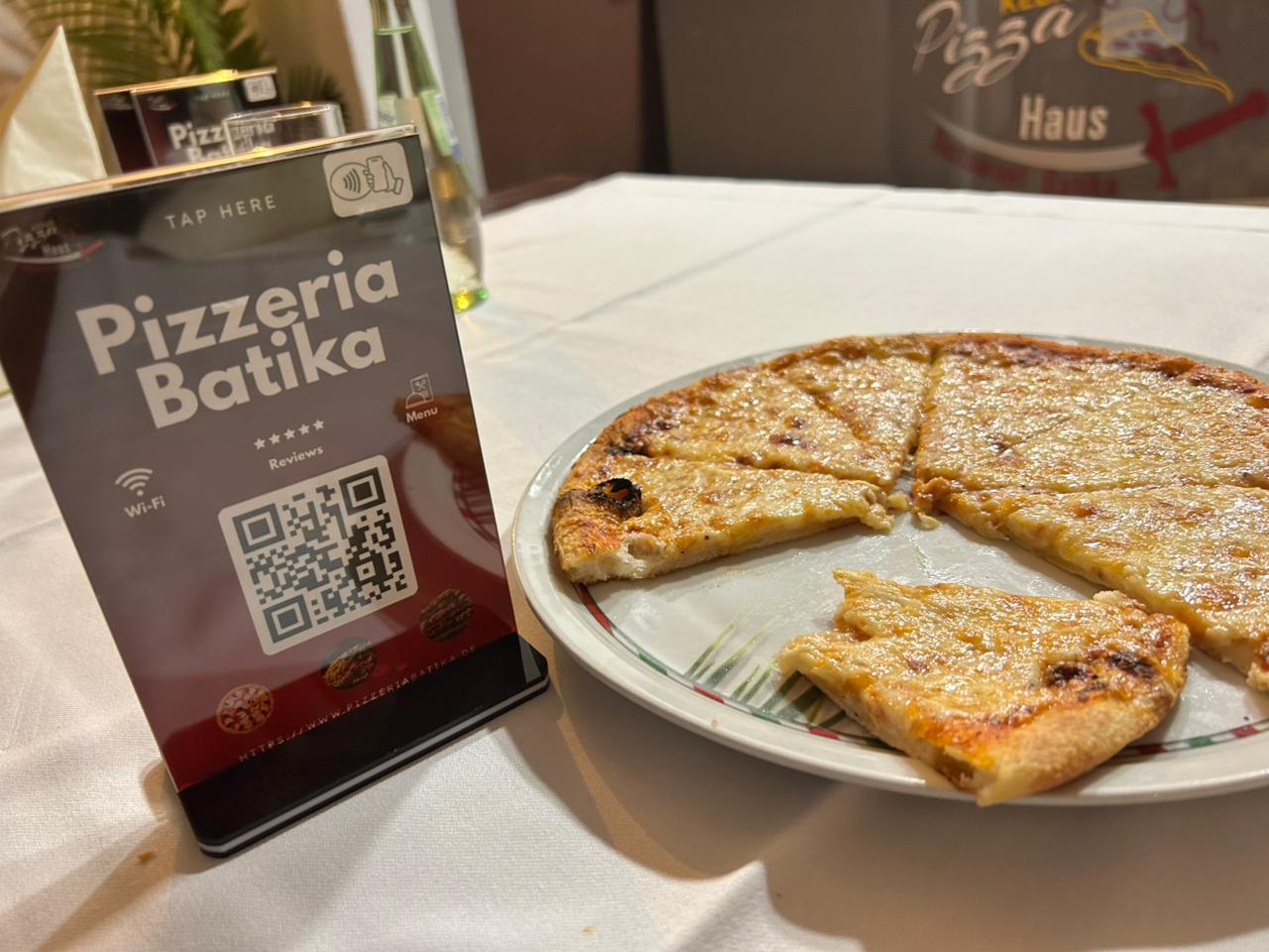 TischTap-Karte bei Pizzeria Batika